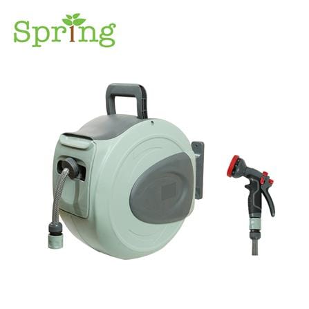 สายยางโรลอัตโนมัติ SPRING MW-HPHR01 1/2 นิ้ว x 20 ม. สีเขียว/เทา/แดง_1