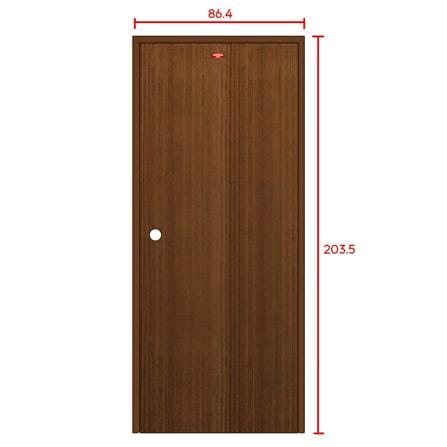 ชุดประตูภายในเหล็ก เจาะลูกบิด PROFESSIONAL DOOR FR1RBW+D138 86.4x203.5 ซม. สีน้ำตาล (เปิดด้านขวา ออกด้านนอก)_6