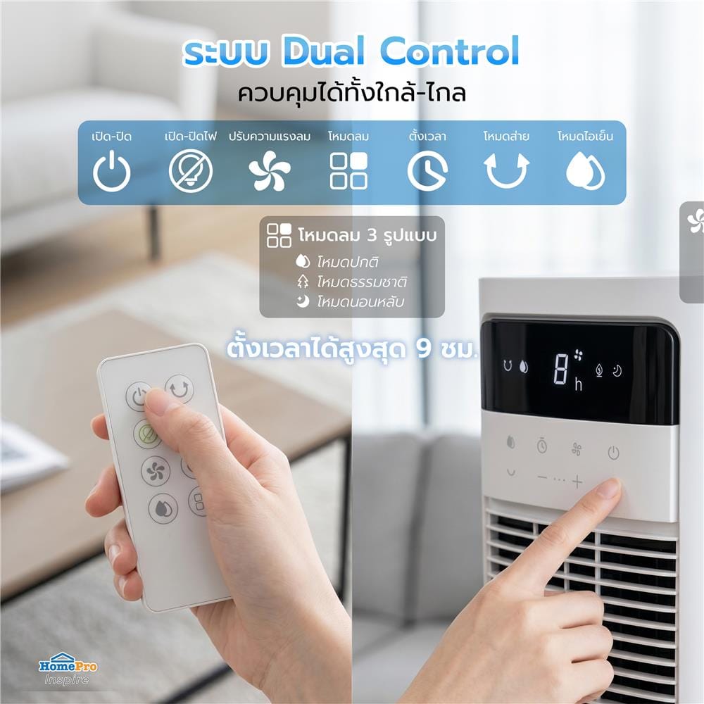 พัดลมไอเย็น NIKITO DF-AF3003D 4 ลิตร สีขาว
