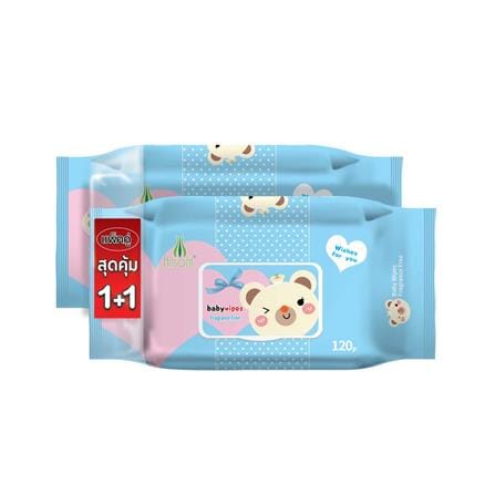 ผ้าเช็ดทำความสะอาด ANSONT BABY CLEAN แพ็ก 1+1 สีฟ้า_0