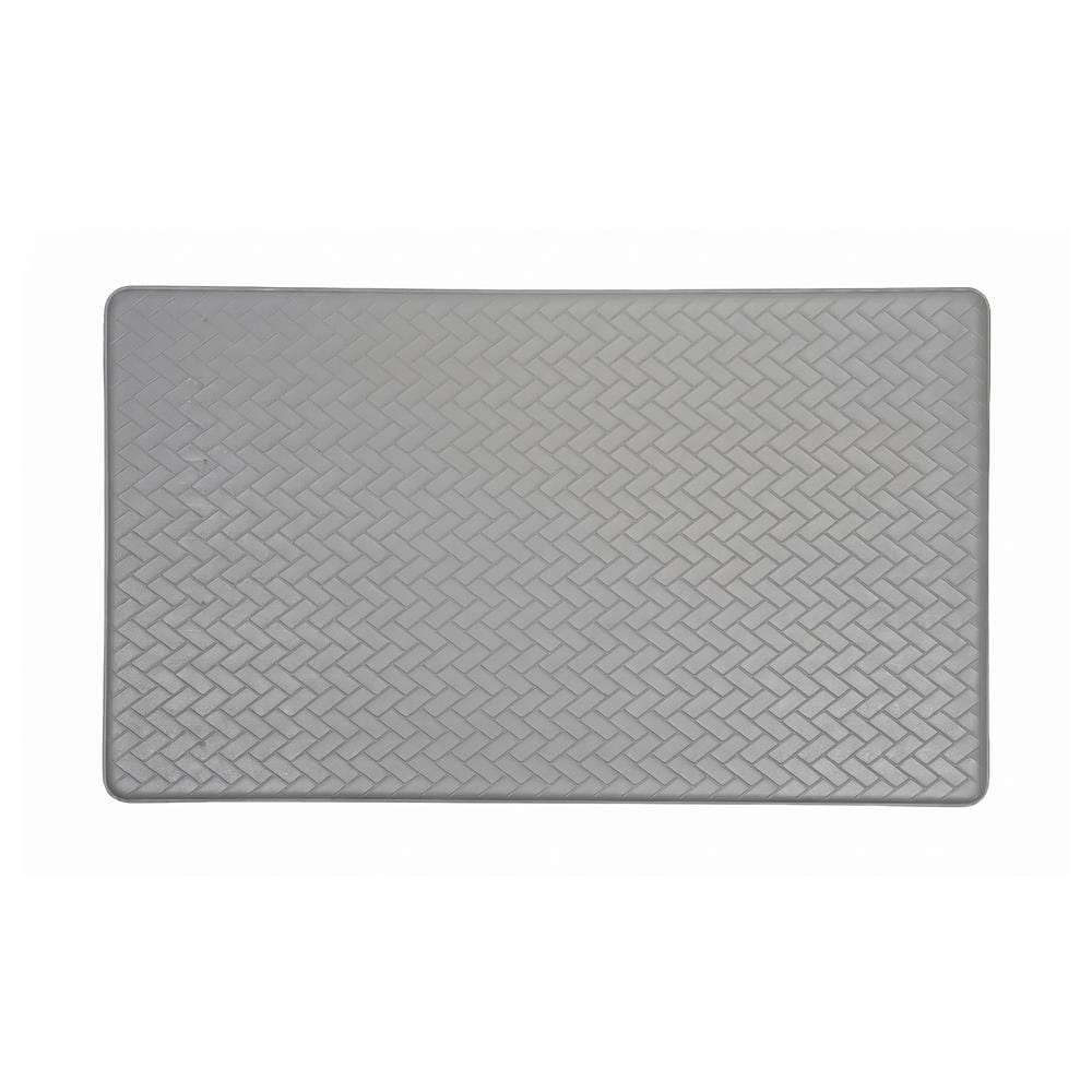 แผ่นอเนกประสงค์ HOME LIVING STYLE KURO 45x75 ซม. สีเทา