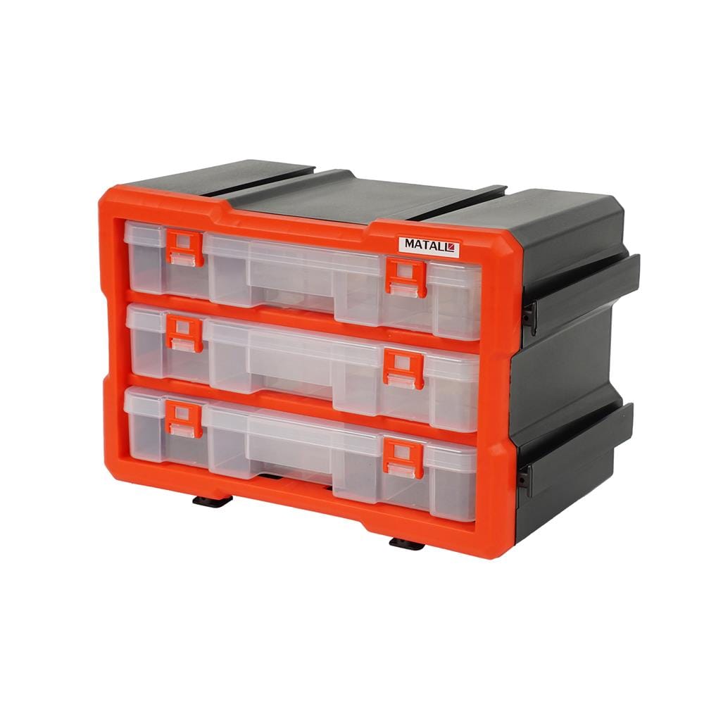 กล่องเก็บอะไหล่ 3 ช่อง MATALL MW-1803 สีดำส้ม_0