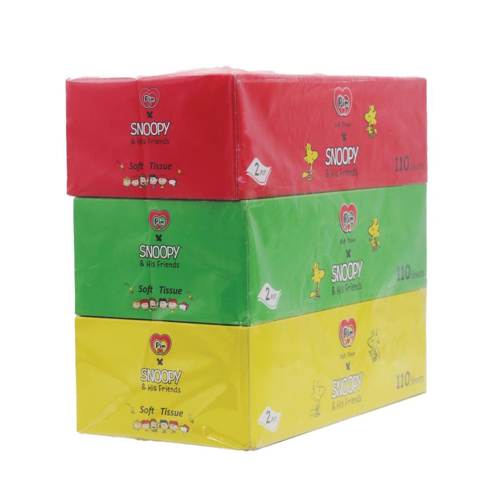 กระดาษเช็ดหน้า PIM SNOOPY BOX (แพ็ก 3 ชิ้น)