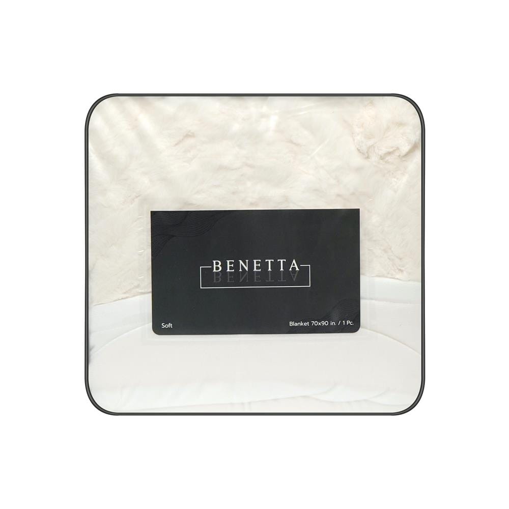 ผ้าห่ม BENETTA DIAMOND 70x90 นิ้ว สี BEIGE