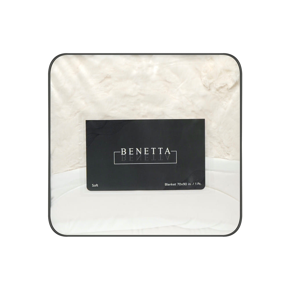 ผ้าห่ม BENETTA DIAMOND 70x90 นิ้ว สี BEIGE
