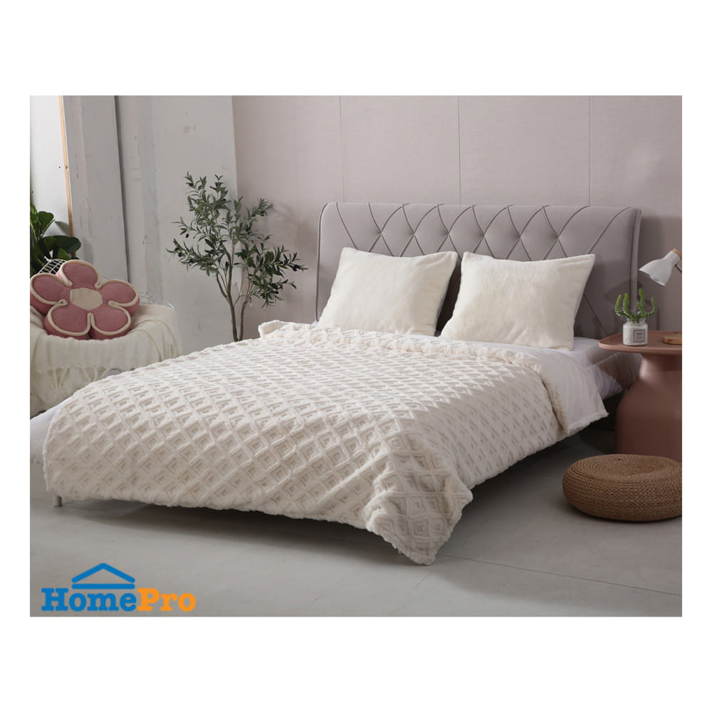 ผ้าห่ม BENETTA DIAMOND 70x90 นิ้ว สี BEIGE