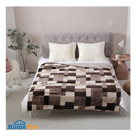 ผ้าห่ม HOME LIVING STYLE MOSAIC 60x80 นิ้ว สี BROWN_5