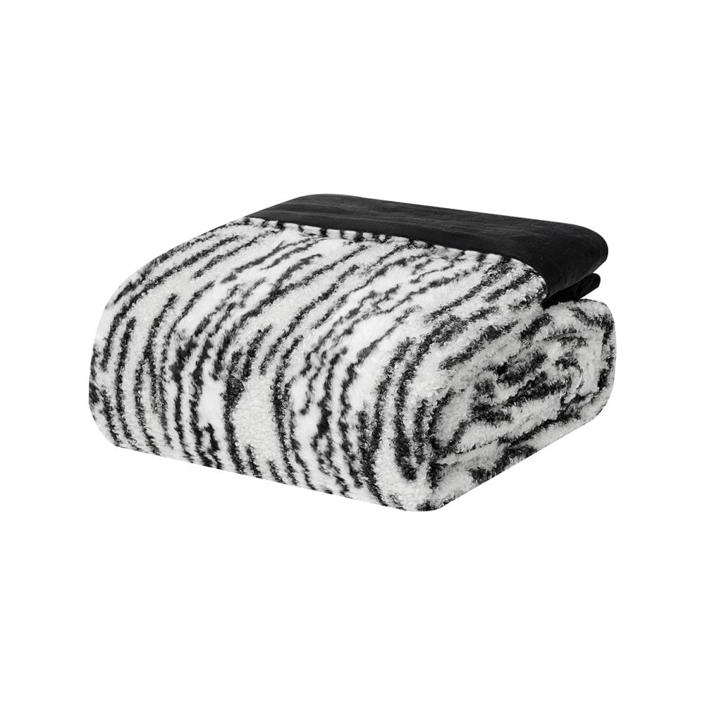 ผ้าห่ม BENETTA ONYX 70x90 นิ้ว สี BLACK & WHITE_1