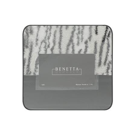 ผ้าห่ม BENETTA ONYX 70x90 นิ้ว สี BLACK & WHITE_3