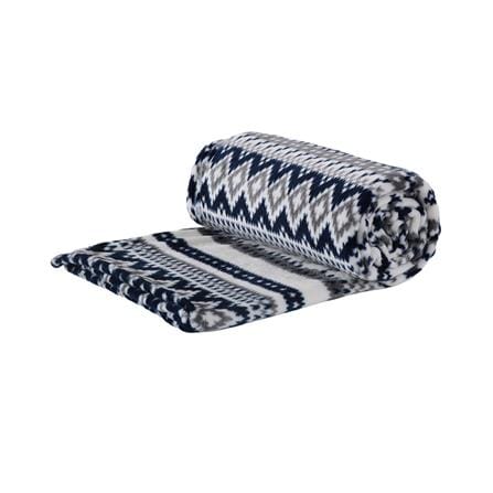 ผ้าห่ม HOME LIVING STYLE ARROW 60x80 นิ้ว สี NAVY & WHITE_2