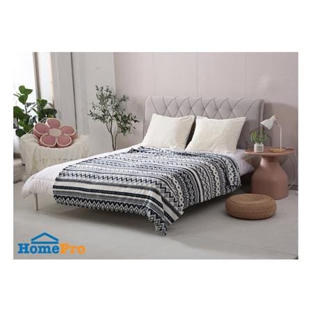 ผ้าห่ม HOME LIVING STYLE ARROW 60x80 นิ้ว สี NAVY & WHITE_5