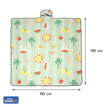 เสื่ออเนกประสงค์ SNAZZ SUMMER 195x195 ซม. สีเขียว_9