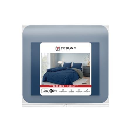 ชุดผ้าปูที่นอน 3.5 ฟุต (ชุด 4 ชิ้น) FROLINA MICROTEX MIDNIGHT NAVY SF039_4