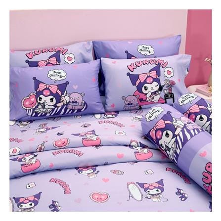 ชุดผ้าปูที่นอน 5 ฟุต (ชุด 5 ชิ้น) FOUNTAIN KUROMI 70107-FTC171_1