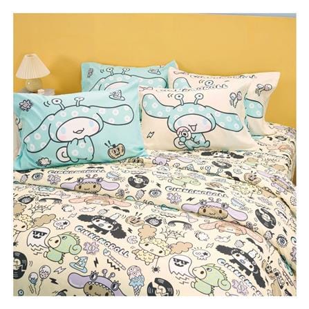 ชุดผ้าปูที่นอน 6 ฟุต (ชุด 5 ชิ้น) FOUNTAIN CINNAMOROLL 70106-FTC166_1