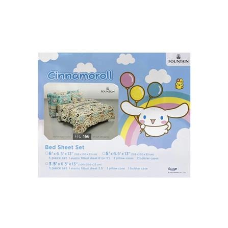 ชุดผ้าปูที่นอน 3.5 ฟุต (ชุด 3 ชิ้น) FOUNTAIN CINNAMOROLL 70105-FTC166_3