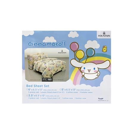 ชุดผ้าปูที่นอน 5 ฟุต (ชุด 5 ชิ้น) FOUNTAIN CINNAMOROLL 70107-FTC165_3