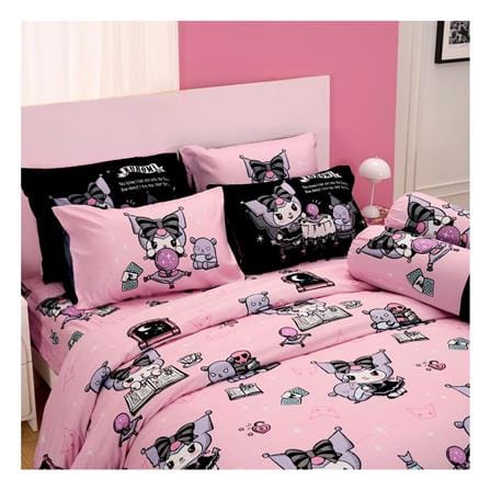 ชุดผ้าปูที่นอน 3.5 ฟุต (ชุด 3 ชิ้น) FOUNTAIN KUROMI 70105-FTC173_1
