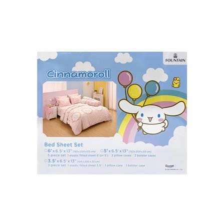 ชุดผ้าปูที่นอน 3.5 ฟุต (ชุด 3 ชิ้น) FOUNTAIN CINNAMOROLL 70105-FTC167_3
