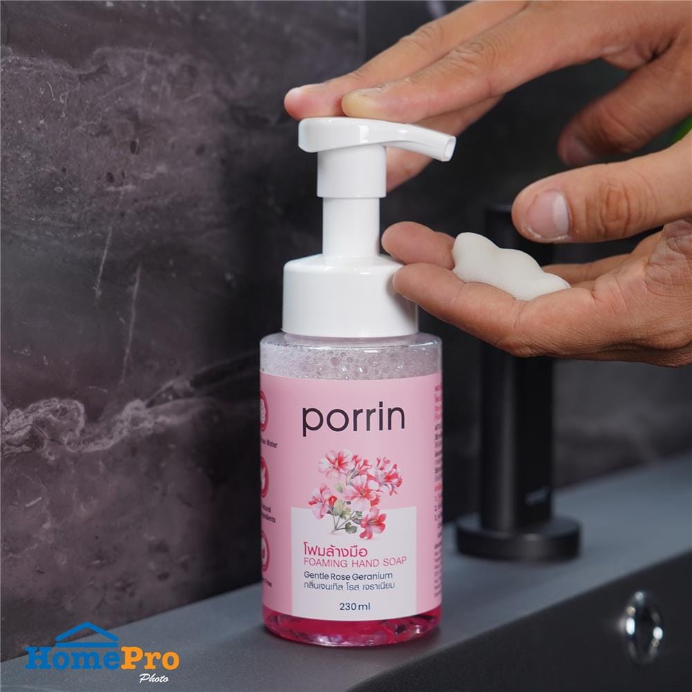 โฟมล้างมือ PORRIN 230 มล. ROSE GERANIUM