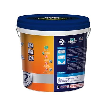 สีน้ำทาภายนอก ชนิดกึ่งเงา BEGER TEX 2IN1 BASE D 9 ลิตร_2