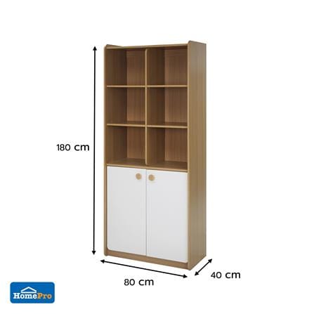 ชั้นวางของผสม FURDINI MARU 80 ซม. สี NT OAK/ขาว_7