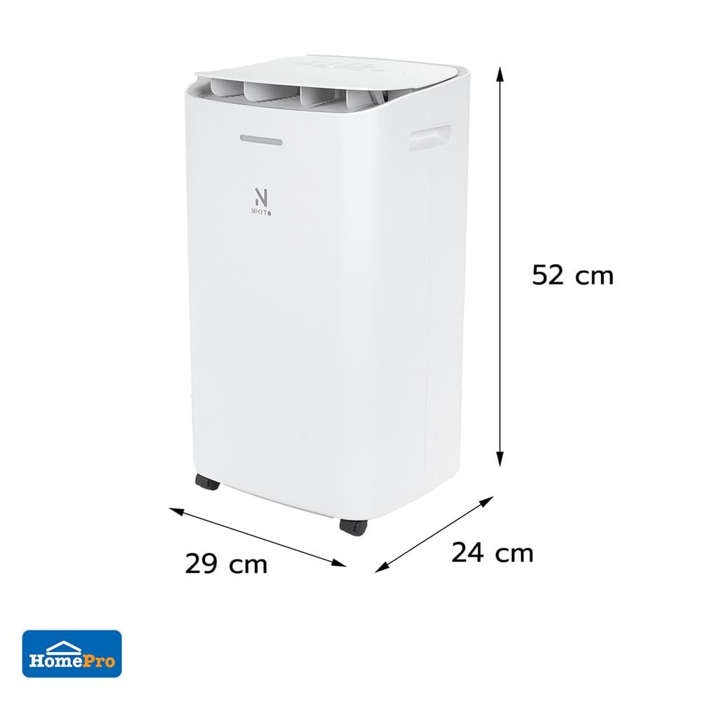 เครื่องลดความชื้น 30 ตร.ม. NIKITO YL-2C12 สีขาว (2.8 ลิตร)