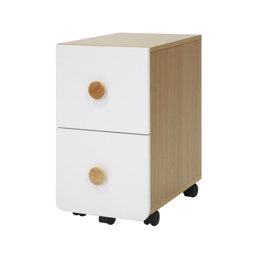 ตู้ลิ้นชัก 2 ลิ้นชัก FURDINI MARU สี NT OAK/ขาว_1