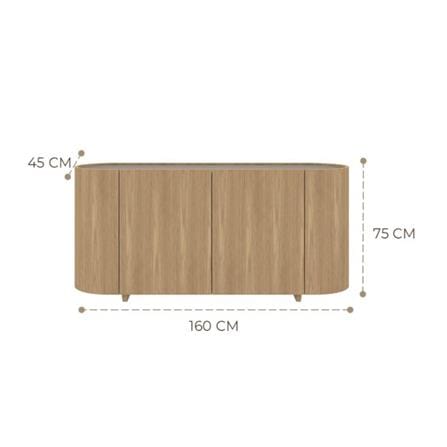 ตู้เตี้ย 2 บานเปิด SB FURNITUR WINBER 19243375 160 ซม. สีวีเนียร์โอ๊ค_6