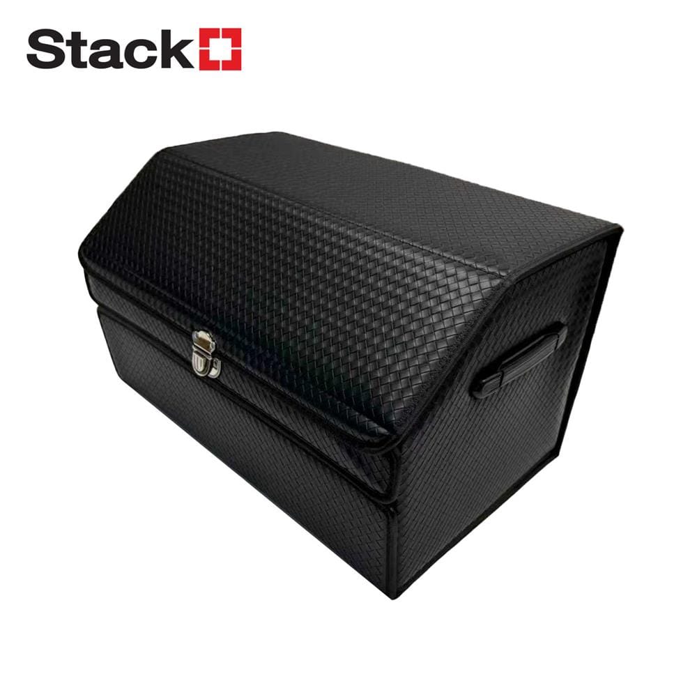 กล่องหนังเก็บของท้ายรถ STACKO GLAMOR 60x36x34 ซม. สีดำ