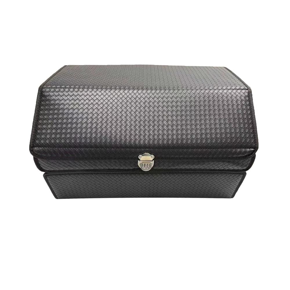 กล่องหนังเก็บของท้ายรถ STACKO GLAMOR 60x36x34 ซม. สีดำ