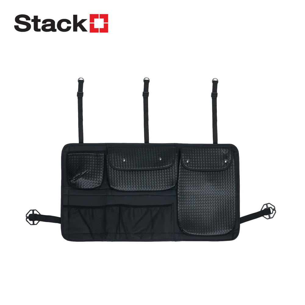 กระเป๋าหนังหลังเบาะ SUV STACKO GLAMOR 90x2x45 ซม. สีดำ_1