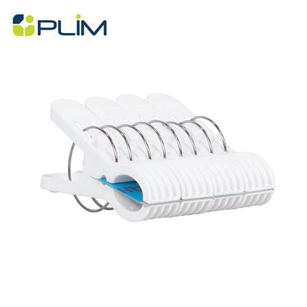กิ๊บหนีบผ้านวม PLIM JUMBO LUCKY สีขาว (แพ็ก 4 ชิ้น)_0