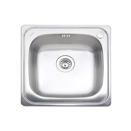 ซิงค์ฝัง 1 หลุม PREMA PM841S1B 50 ซม. สีเงิน_0