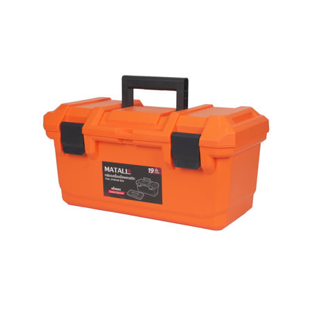 กล่องเครื่องมือพลาสติก MATALL HL3078-N 19 นิ้ว สีดำ/ส้ม_0
