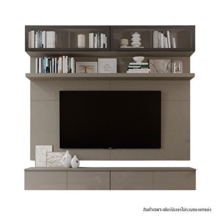 ชุดตู้วางทีวี SB BUILT IN WISEST 19238192 240 ซม. สีเบจ_0