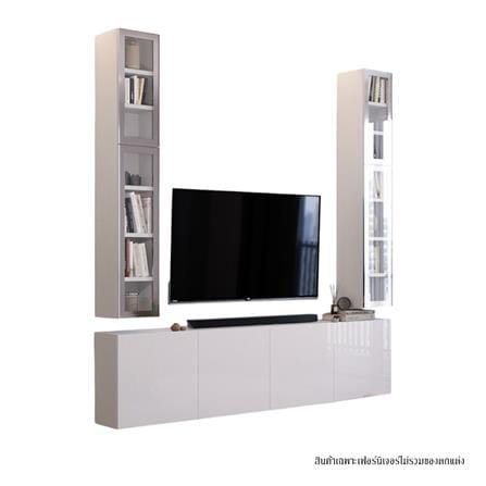 ชุดตู้วางทีวี SB BUILT IN WISEST 19238498 240 ซม. สีขาว_0