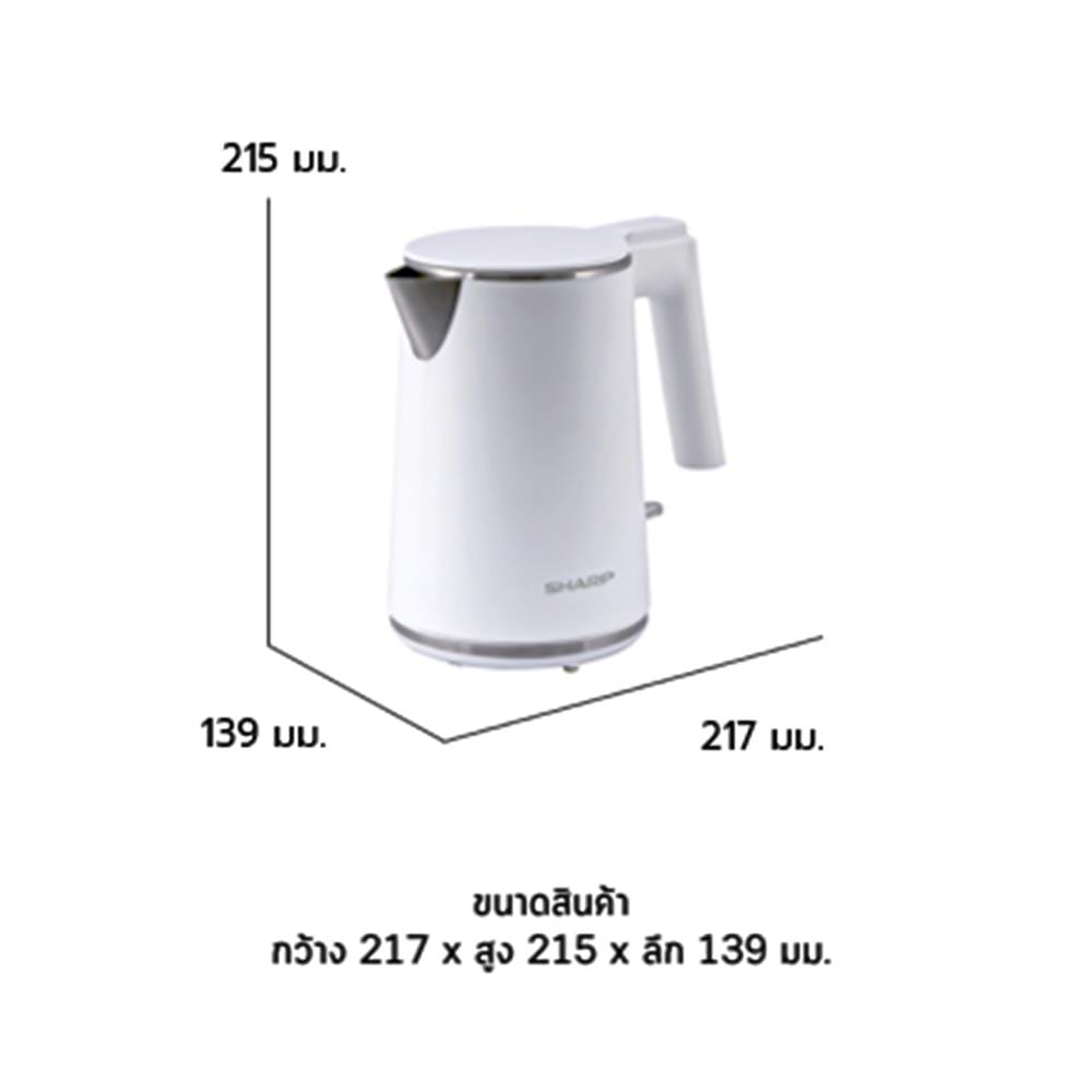 กาต้มน้ำไฟฟ้า SHARP EKJ-102 1 ลิตร