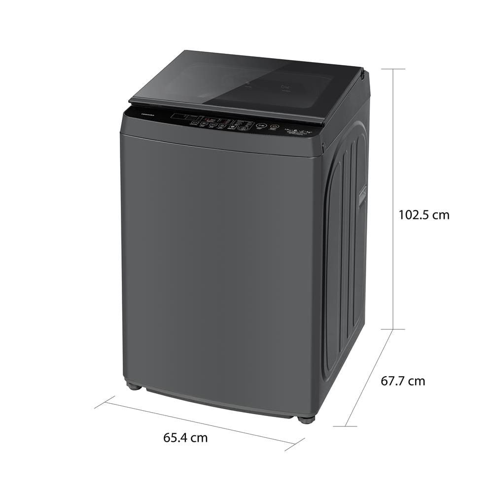 เครื่องซักผ้าฝาบน TOSHIBA AW-T06DU2000QT(SG) 19 กก. อินเวอร์เตอร์ สีเทาเงิน