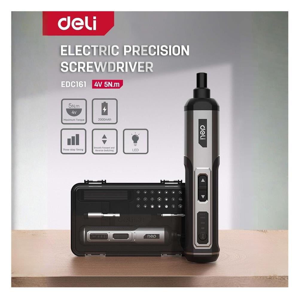 สว่านไขควงไร้สาย DELI EDC161 4 โวลต์