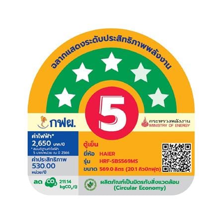 ตู้เย็น SIDE BY SIDE HAIER HRF-SBS569HPMS 20.1 คิว สี BLACK MATT_6