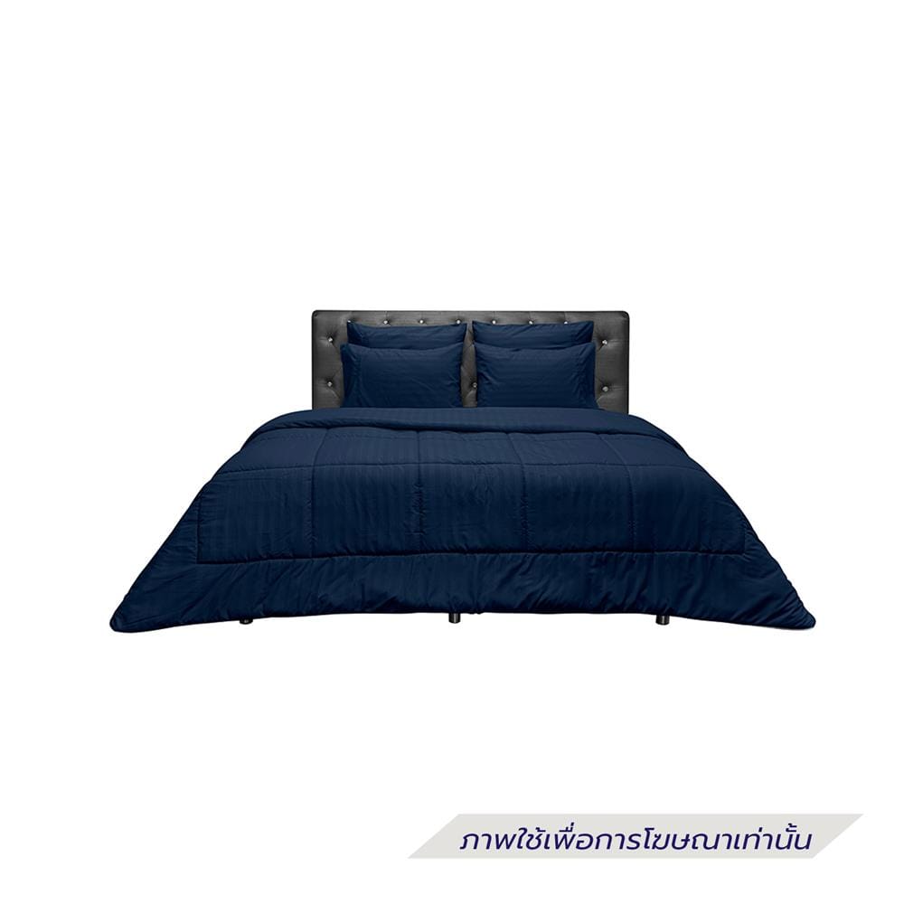ชุดผ้าปูที่นอน 3.5 ฟุต (ชุด 4 ชิ้น) PICASSO SMILE สี NAVY BLUE