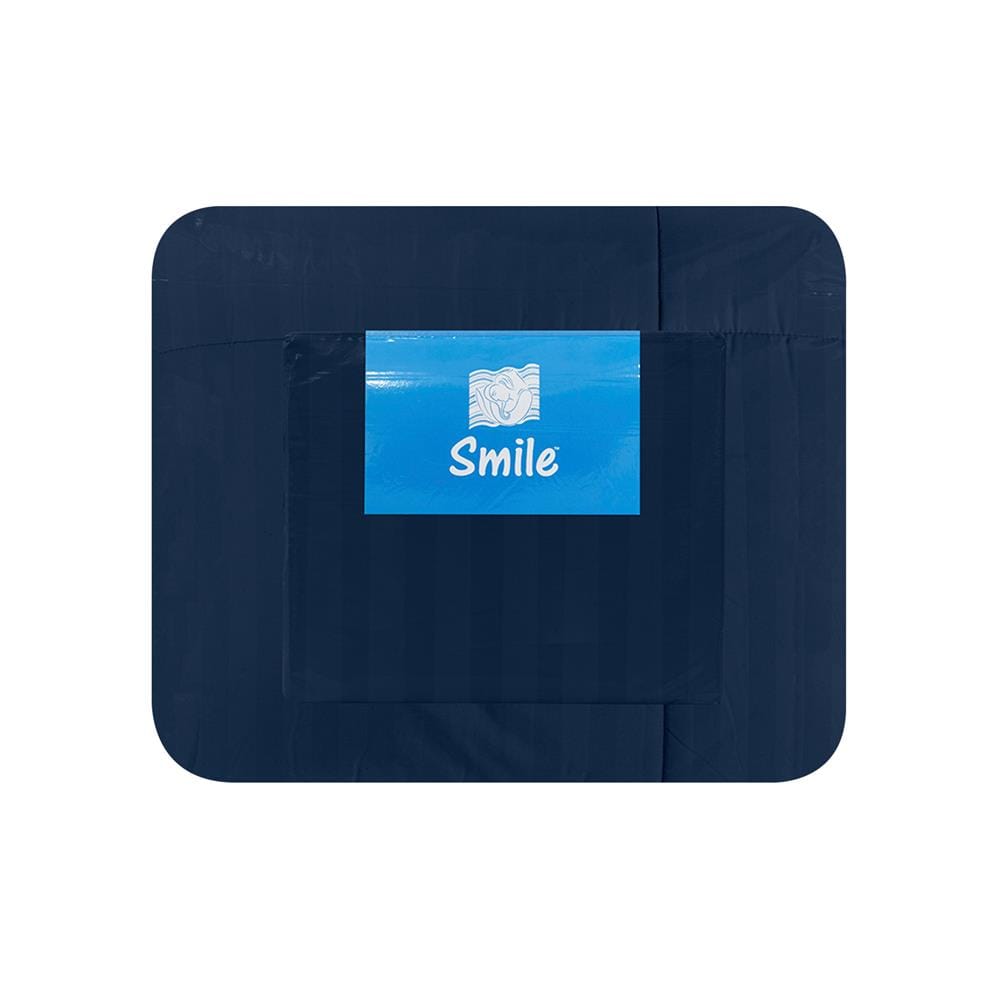 ชุดผ้าปูที่นอน 3.5 ฟุต (ชุด 4 ชิ้น) PICASSO SMILE สี NAVY BLUE