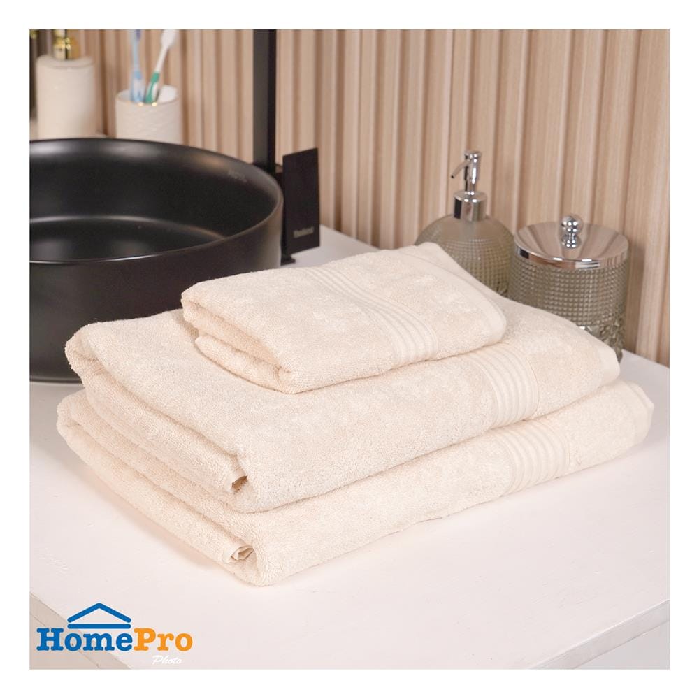 ผ้าขนหนู HOME LIVING STYLE CHARLOTTE 16x32 นิ้ว สี BEIGE