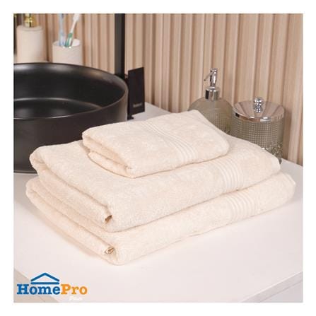 ผ้าขนหนู HOME LIVING STYLE CHARLOTTE 16x32 นิ้ว สี BEIGE_6
