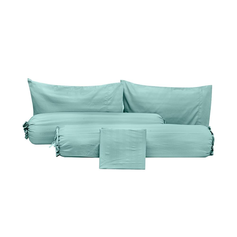 ชุดผ้าปูที่นอน 6 ฟุต (ชุด 5 ชิ้น) PICASSO SMILE GREEN สี MINT