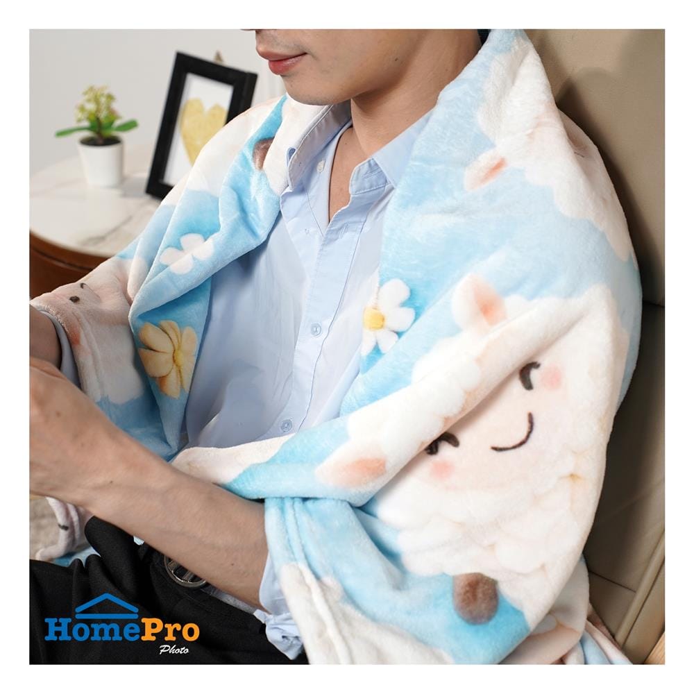 ผ้าห่ม SNAZZ 3D LUMA 50x60 นิ้ว สี LIGHT BLUE