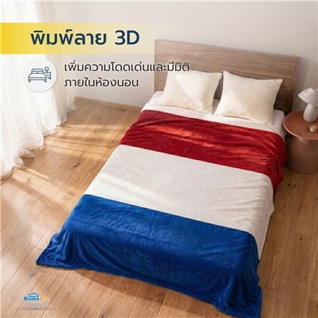 ผ้าห่ม SNAZZ FRENCH 70x90 นิ้ว สี MULTICOLOR_7