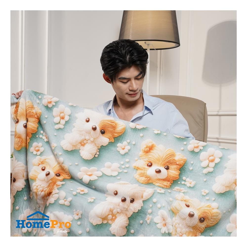 ผ้าห่ม SNAZZ 3D KORO 50X60 นิ้ว สี GREEN