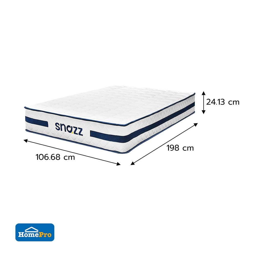 ที่นอนพ็อกเก็ตสปริง 3.5 ฟุต สุญญากาศ SNAZZ รุ่น ZEN